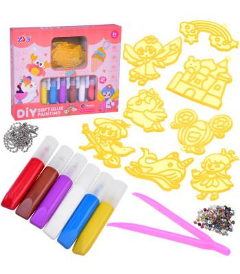 Loominguline võtmehoidjate valmistamise komplekt Tee Ise Mallid Värvid ZA5208