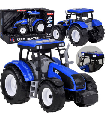 Sinine traktor väikesele põllumehele + helid ja valgused ZA5224