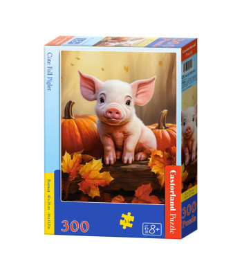 300-osaline pusle Cute Fall Piglet