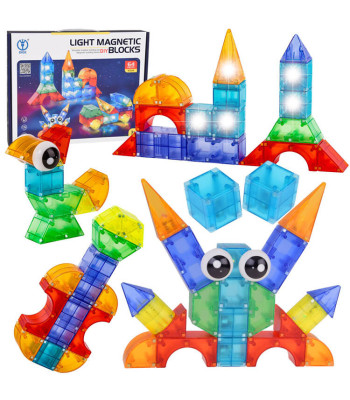 3D magnetilised klotsid, valgustusega