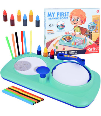 Loominguline komplekt Kunstiline tahvel 3in1 Spirograaf Graffiti Joonistus TA0109