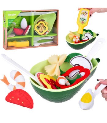 MIĘKKI Salatitegemise komplekt Materjalist köögiviljad Avokaado ZA5243