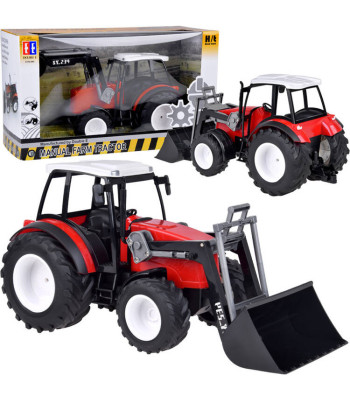 Suur Punane Traktor Liikuva Käe ja Suurte Ratastega RC0666