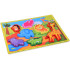 Puidust loomade mosaiikpuzzle safari 7 tk