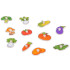 Hariv mängupusle puidust köögiviljad 11 osaga