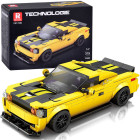 Tehnilised klotsid 319-osaline kollane sportauto