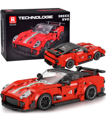 Tehnilised klotsid Sportauto Punane Spoiler 413-osaline