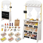 Puidust Pood ja Teater 2in1 Loominguline Mäng Lastele ZA5267