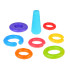 Sensoorne Püramiid Värvilised Rõngad Lastele
