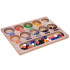 Värvilised Puidust Helmed Montessori Mosaiik Sorter