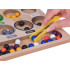 Värvilised Puidust Helmed Montessori Mosaiik Sorter