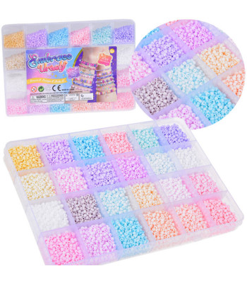 Pastelsed helmed sõpruse käevõrude komplekt 24 värvi ZA5336