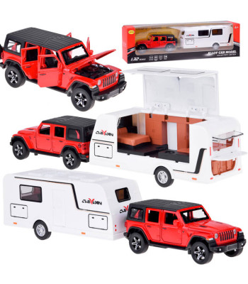 Auto puhkuseks: Maastur ja haagissuvila valgustusega ZA5351