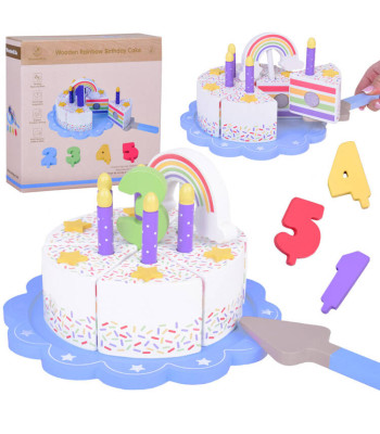 Puidust värvikas sünnipäevatort
