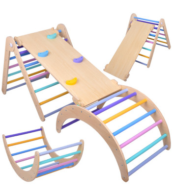 Puidust Kodune Mänguväljak Lastele 3in1