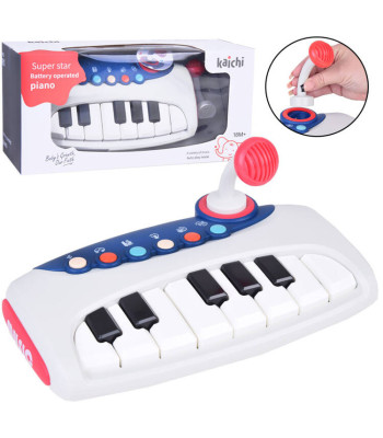 Interaktiivne muusikaline klaver mikrofoniga lastele