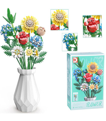 Konstruktorikomplekt Suur Lillede Kimp + Vaas 618 osa