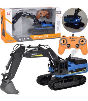 Tahke roomikekskavaator efektiga: suits, heli ja LED-valgustus + RC-pult RC0698