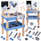 Suur Puidust Töökoja Komplekt Lastele