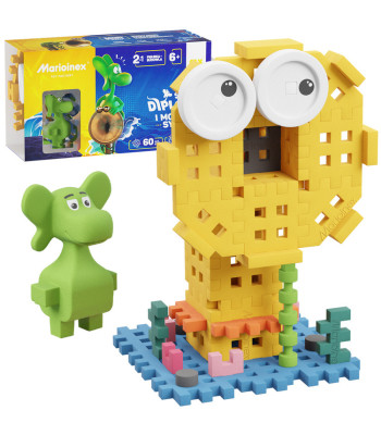 Marioinex Diplodok ja Merineitsi klotsid 60 osa Mini vahvlid figuur ZA5500