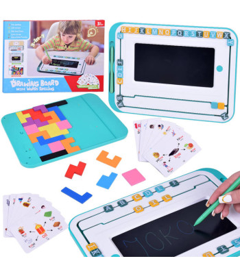 Hariv 3-in-1 õppekomplekt LCD tahvel + inglise keele õppimise kaardid TA0113