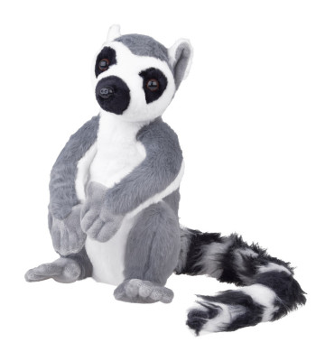 Suur pehme leemur Madagaskarilt, istuv, 27cm