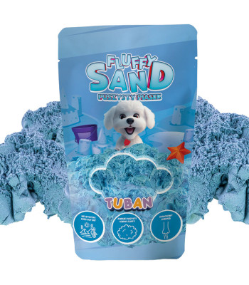 TUBAN koheline lõhnav sensoorne liiv Fluffy sinine 90g