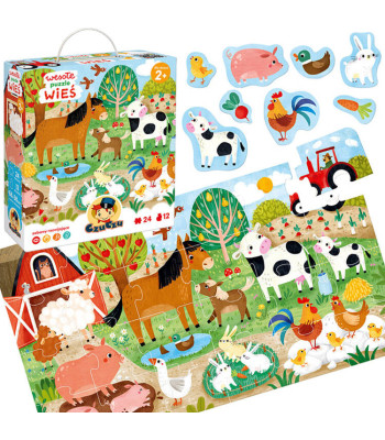 Lõbusad pusled Maal Loomad 24 detaili