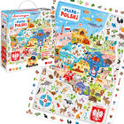 CzuCzu vaatluspusled „Poola kaart“ – plakat, 100 detaili, 5+, ZA5561