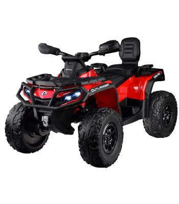 Kaheistmeline laste akuga maastikuquad CAN-AM OUTLANDER 4x4 LED-paneeliga