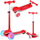 Tasakaalu tõukeratas SCOOTER 3-rattaline VÄRVILISTE TULEDE ja MUUSIKAGA