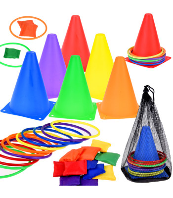 Osavusmäng Liikuv Koonus Rõngad Kott Lastele SP0823