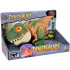 Liikuv DINOOSAUR Tyrannosaurus Rex Heli + valgus ROHELINE ZA5589