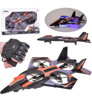 Kaugjuhitav droon Combat - lennumasin + värvilised LEDid RC0704