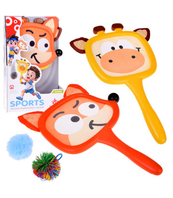 Loomakujulised reketid +2 pallid lastele ZA5605