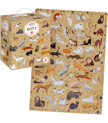 CzuCzu Puzzlove Suured Pusled KASSID 60 Tükki