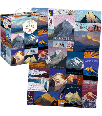 CzuCzu Puzzlove Mägede 8000 m kõrgune pusle 1000 tükki