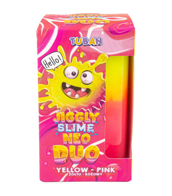 Tuban Jiggly Slime Neo Duo Kahevärviline 430g Kollane-Roosa ZA5649