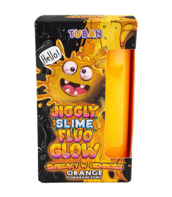 Tuban Jiggly Slime Fluo Glow oranž šviesos tamsoje 430g