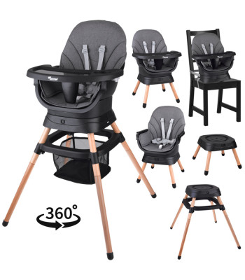 Multifunktsionaalne pöörlev söögitool 6in1 lastele