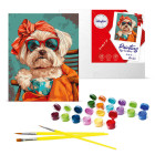 Maalimise komplekt numbrite järgi Stiilne shih tzu KHO6610 40x50 AP0040