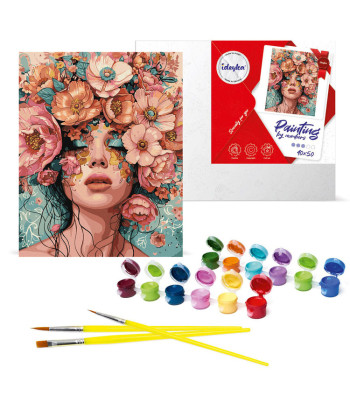 Maalimise komplekt - Tüdruk lillede seas KHO8440 40x50 AP0045