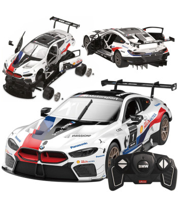 Rastar BMW M8 GTE mudel 1:18 kokkupandav - kaugjuhitav auto RC0708