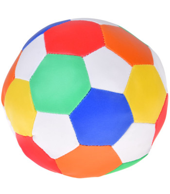 Pehme värviline plüüsist pall ökoloogilisest nahast 15cm