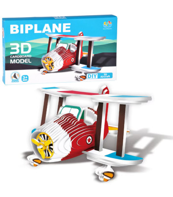 3D Pusle Kartongist Lennuki Mudel