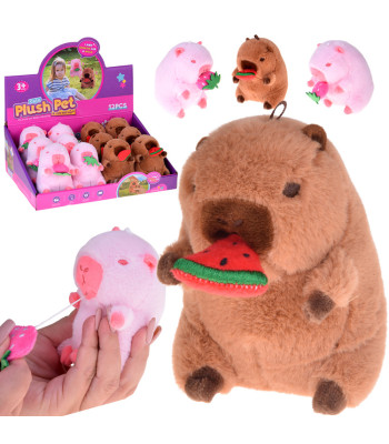 Armas Kapibara Arbuusi Sööv Ripats Mini Maskott 10 cm