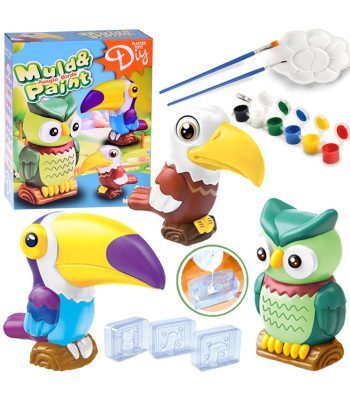 Loometööde komplekt - vormi ja värvi džunglilinnud