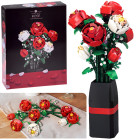 Konstruktorikomplekt Lilled vaasis BUKETT ROOSID + vaas 818 osa ZA5760