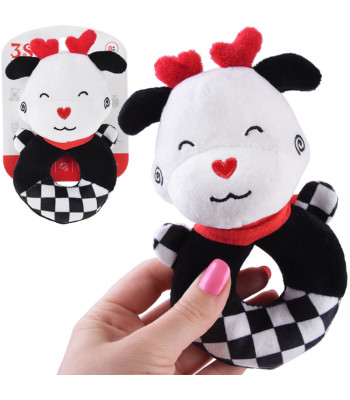 Kontrastne beebi mängurõngas piiksuga LEHM ZA5777