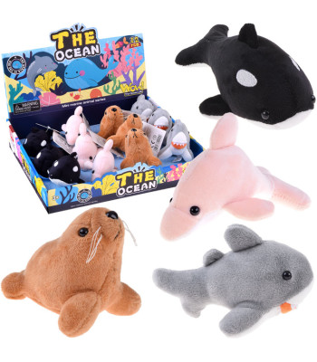 Plüüšist ookeani loomad piiksuga - Hüljes Delfiin Mõõkvaal Hai